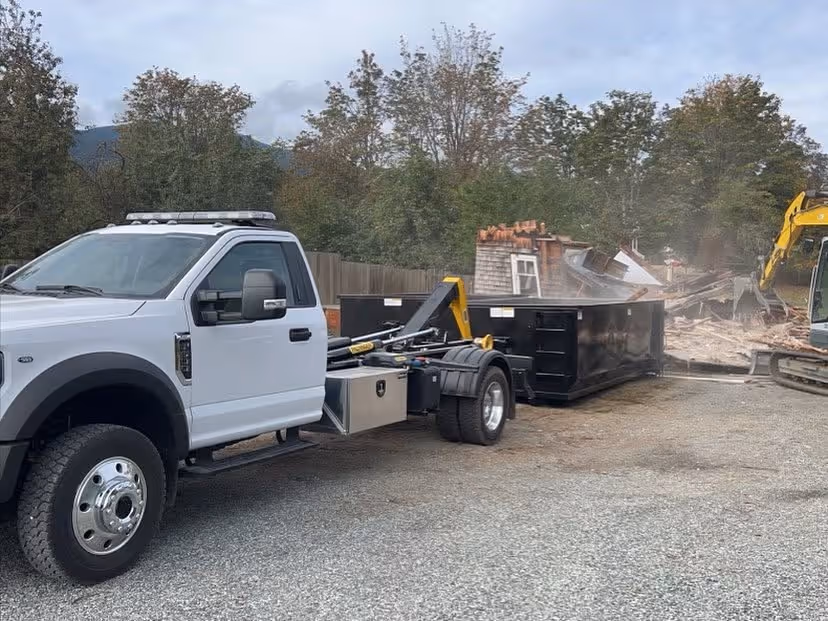 Dump truck and bin services by Maxx Contracting in Nanaimo